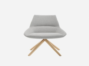 Вращающееся кресло на сиденье из ткани