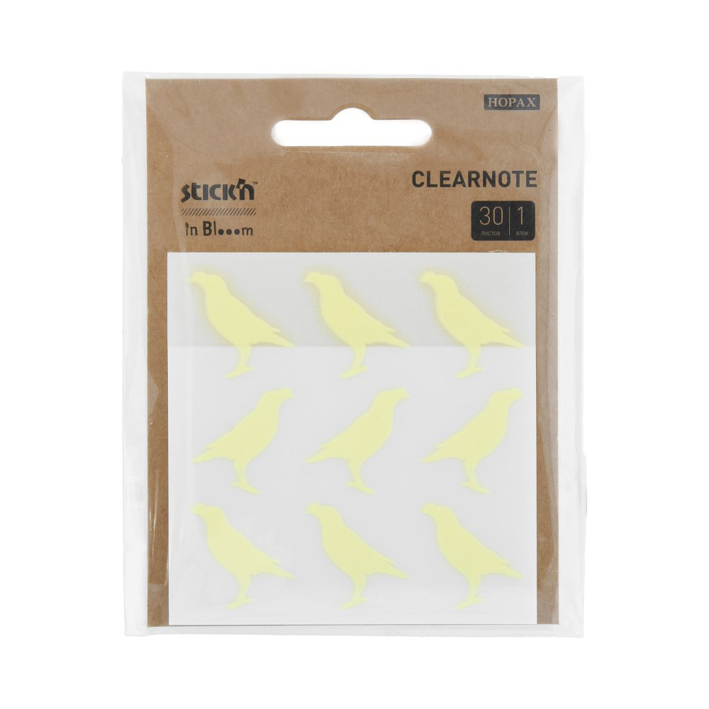 28035 Блок самоклеящийся пластиковый inBlooom ( 73х73 мм) 30 л. Stick`n 