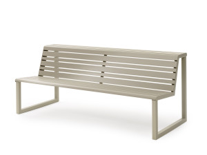 Скамья со спинкой и двойным сиденьем