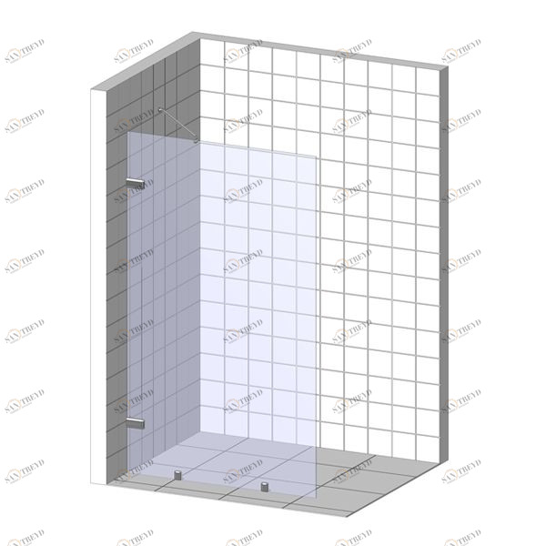 Душевая перегородка в нишу 85x200 GK-861NB стекло прозрачное 6 мм GUTEWETTER TREND DOOR 85X200GK861NB