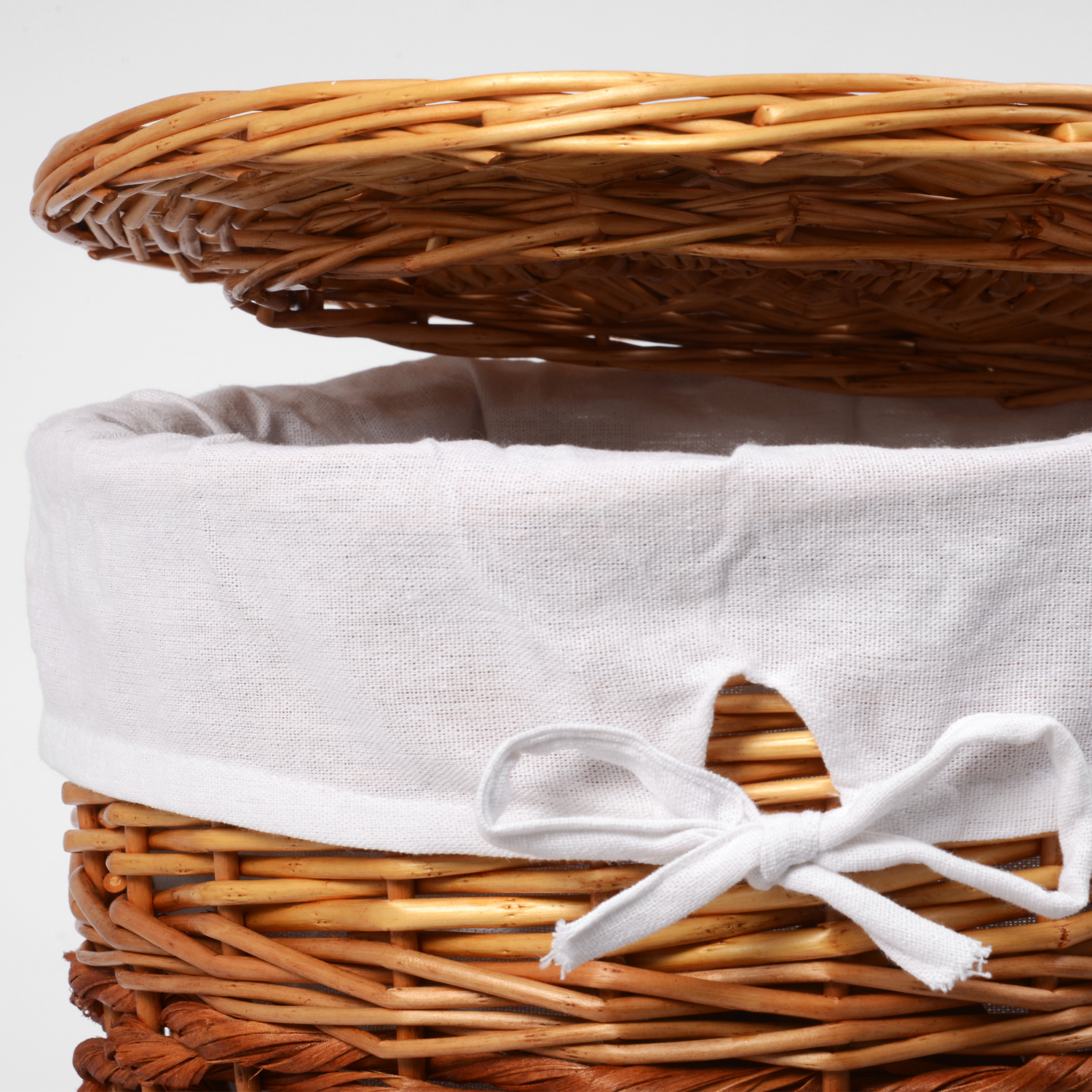 WB-410-S Main Плетеная корзина для белья с крышкой WasserKRAFT  - Вид №3