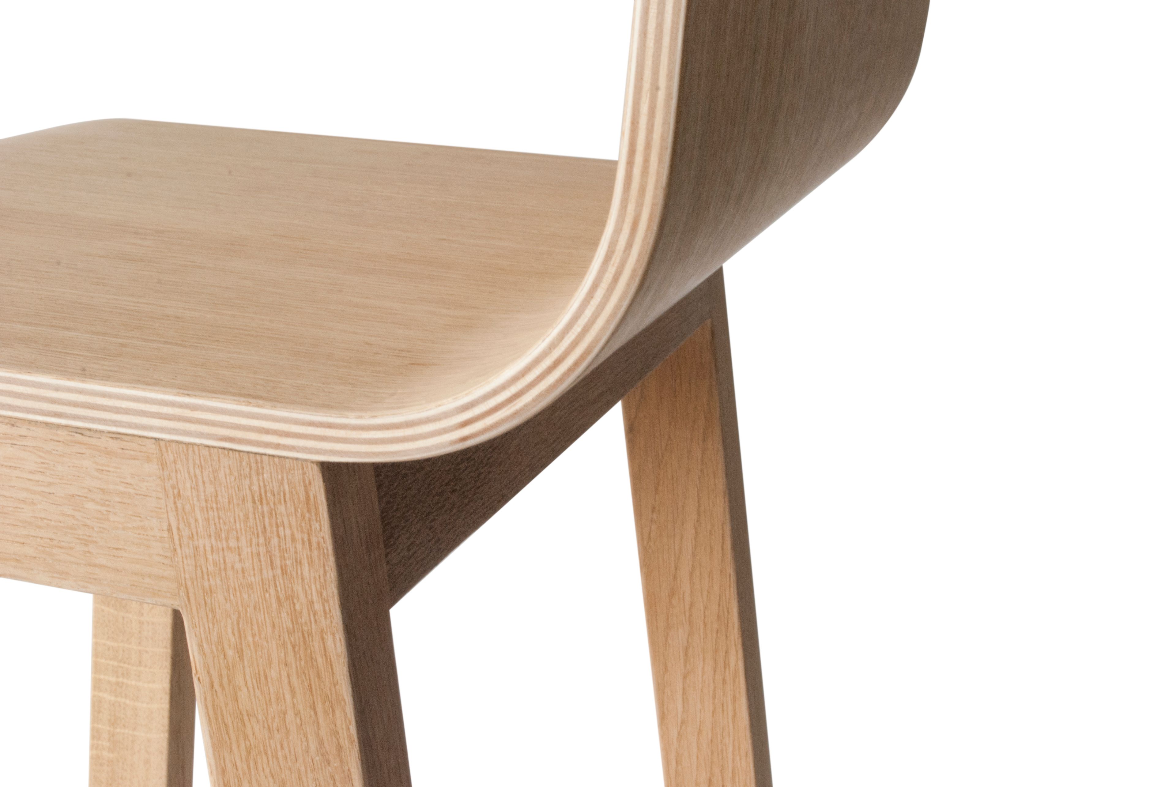 Высокий дубовый стул с подставкой для ног Askia версия 3 ARCH-00000776 - Вид №7