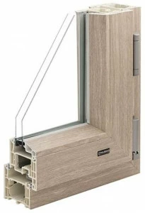 NUSCO Распашное окно из пвх с тройным остеклением Finestre in pvc