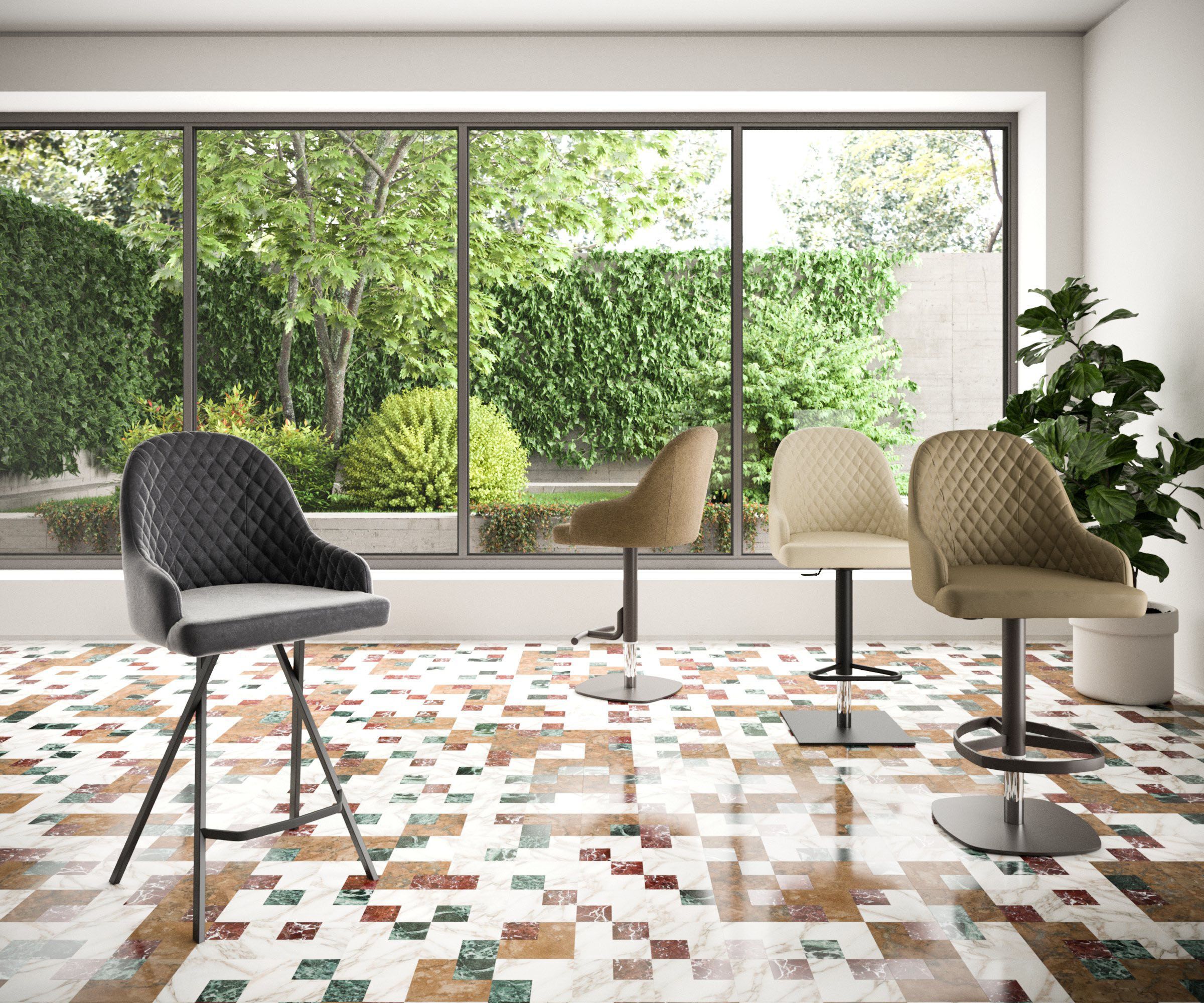 Кожаный мягкий стул Ozzio Italia BRANDO ARCH-00048339 - Вид №2