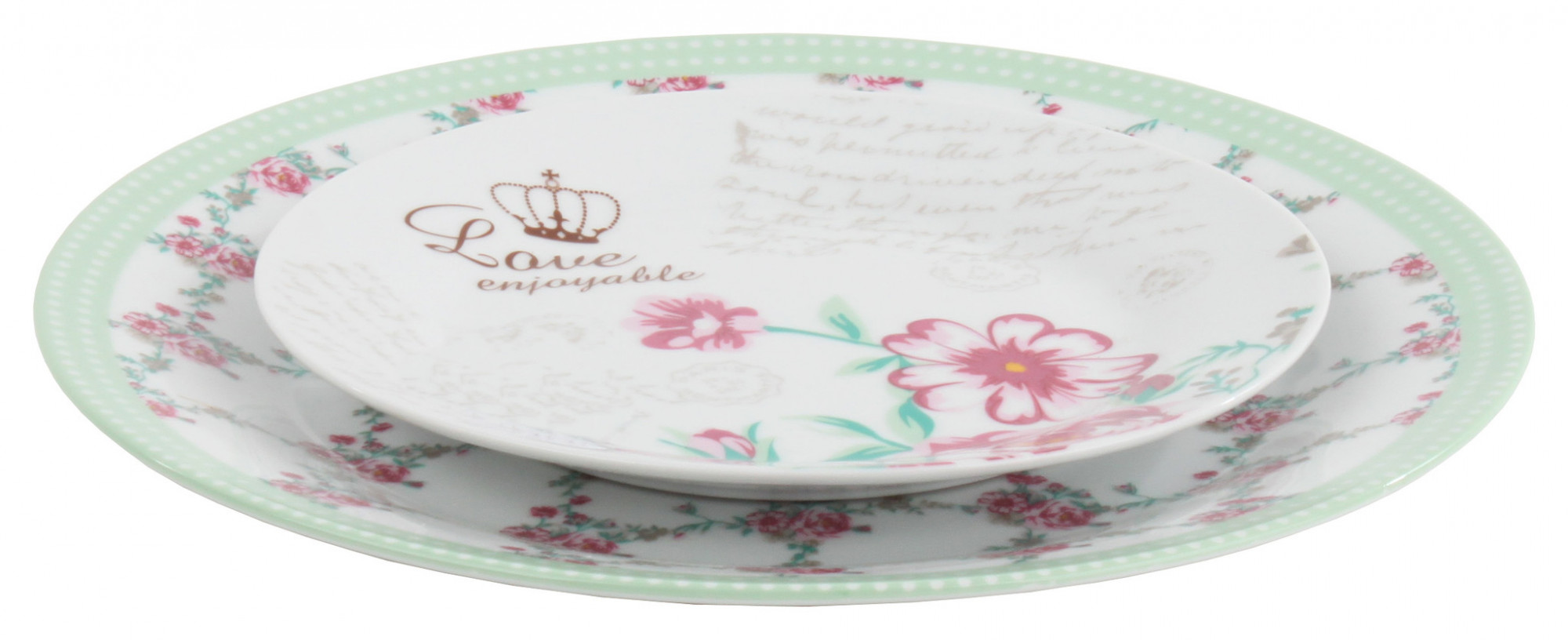 3860140.0037 Набор из 7ми фарфоровых тарелок TO4ROOMS 