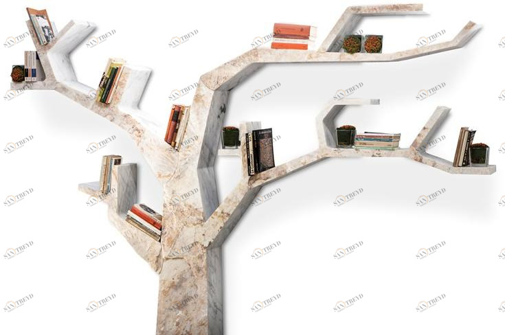 SAGEVAN MARMI Настенный книжный шкаф из скульптурного мрамора Marble experience sun-id-1465109