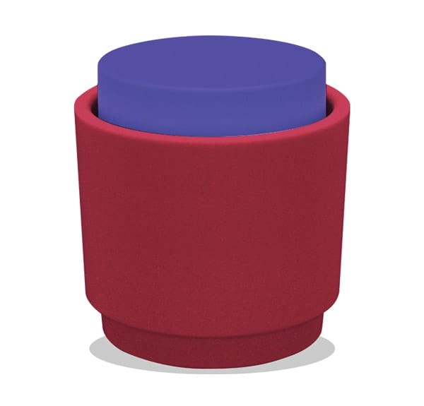 Пуф круглый армированный пластиковый контейнер SIXINCH TINGLE ARCH-00068651 - Вид №3