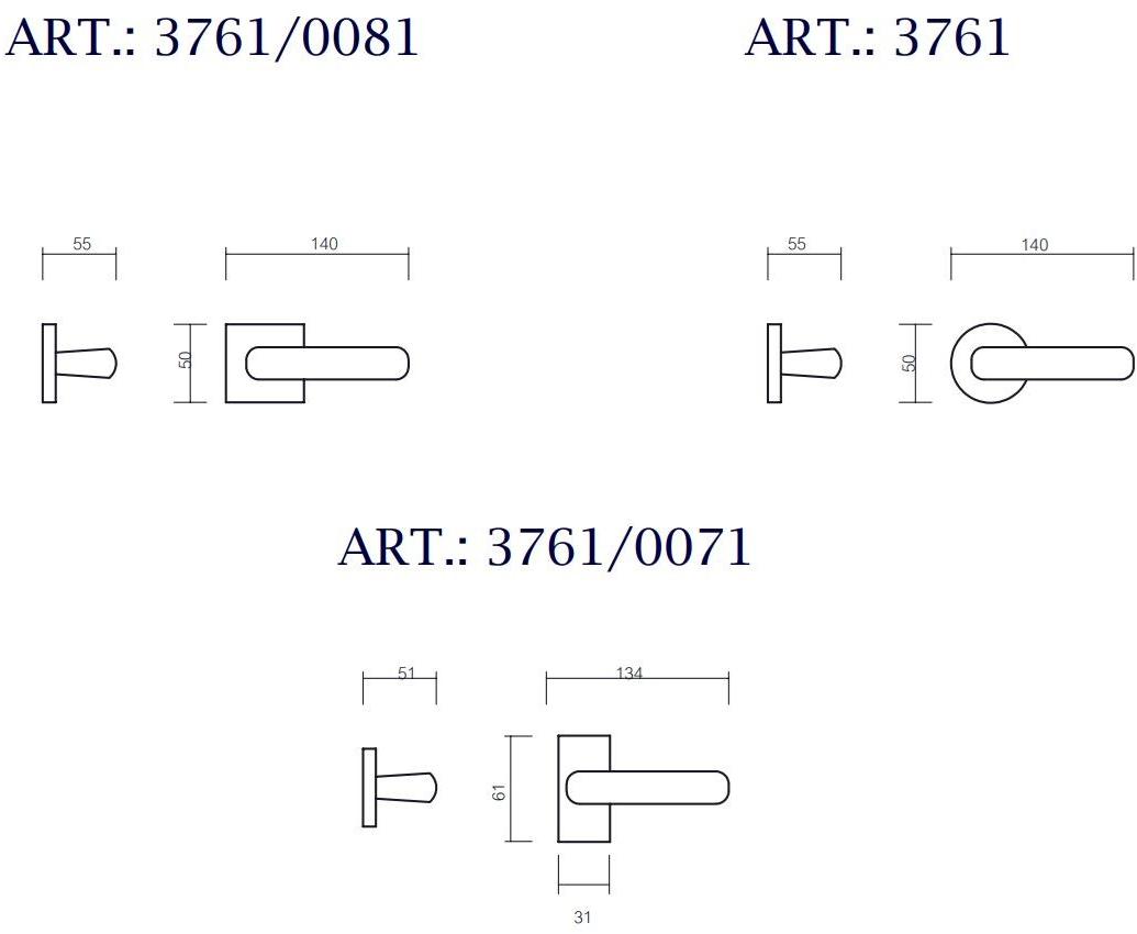 Pasini Ручка из латуни на розетке с замком Expo 3761 - Вид №1