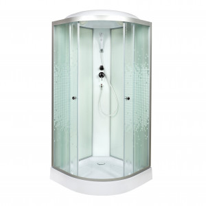 B09S LED BLACK Душевая кабина DETO Серия В