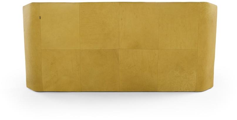 AMURA Двуспальная кровать из кожи с обитым изголовьем Panis sun-id-1513198 - Вид №2