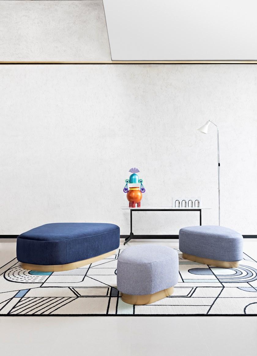 Saba Italia Пуф из мягкой ткани sun-id-1382997 - Вид №1