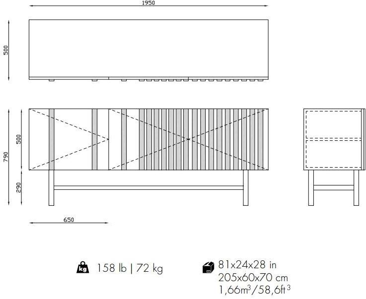 Mambo Unlimited Ideas Буфет из орехового дерева Go sun-id-1488701 - Вид №5
