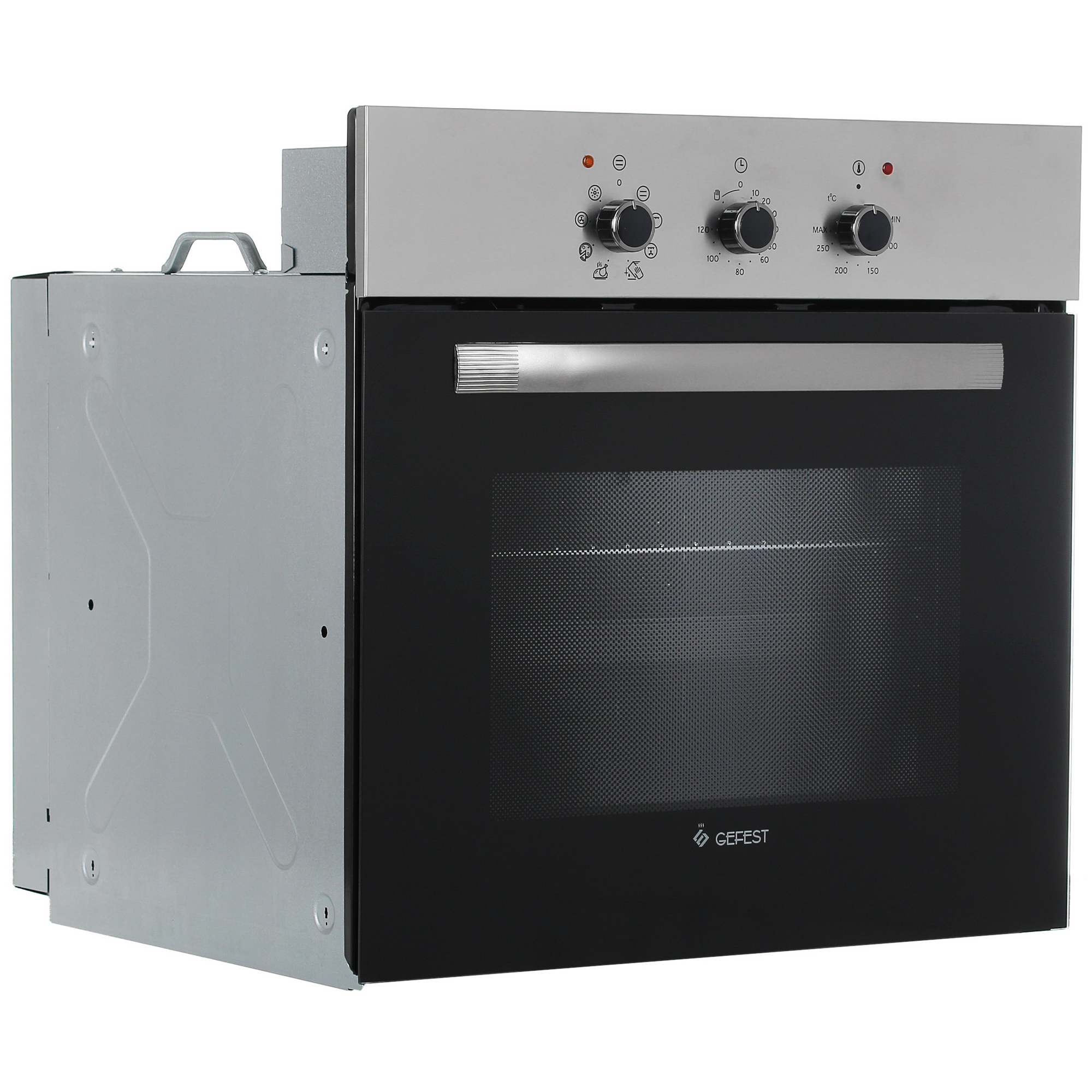 1115637 Электрический духовой шкаф Gefest ЭДВ ДА 602-01 Н1 серебристый STDN-0007374 - Вид №1