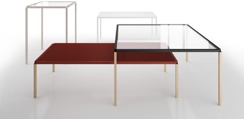 Alias Квадратный стеклянный журнальный столик Tavolo zero sun-id-1382174 - Вид №1