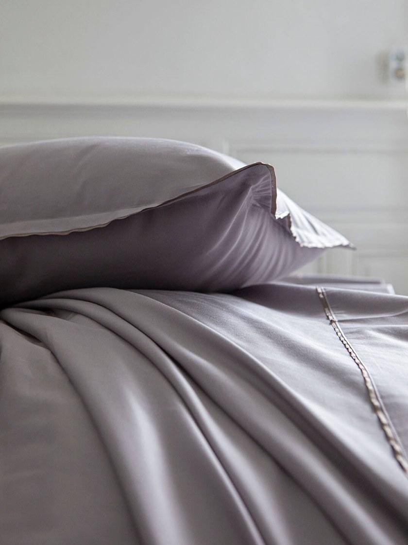 Alexandre Turpault Однотонные хлопковые простыни Teo sun-id-1404321 - Вид №2