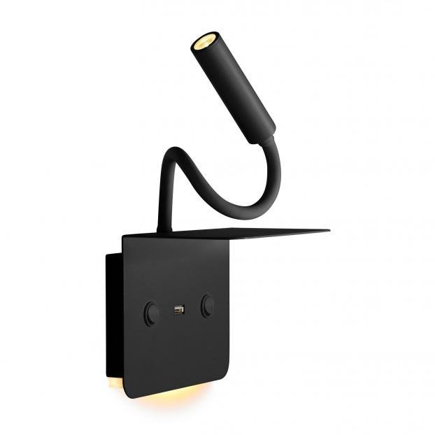 Бра настенное черное iLedex Support 7031C BK ILEDEX SUPPORT 00-3927511 Черный  - Вид №1