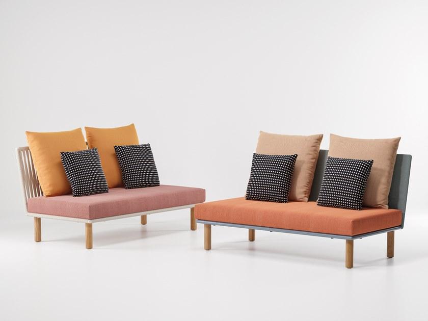 Kettal Садовый диван из модульной ткани Bitta #70530/70535 - Вид №1