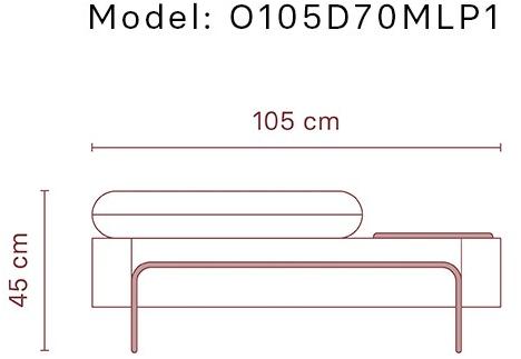 Momocca Модульная скамья со спинкой, обитая тканью Olga sun-id-1453689 - Вид №14