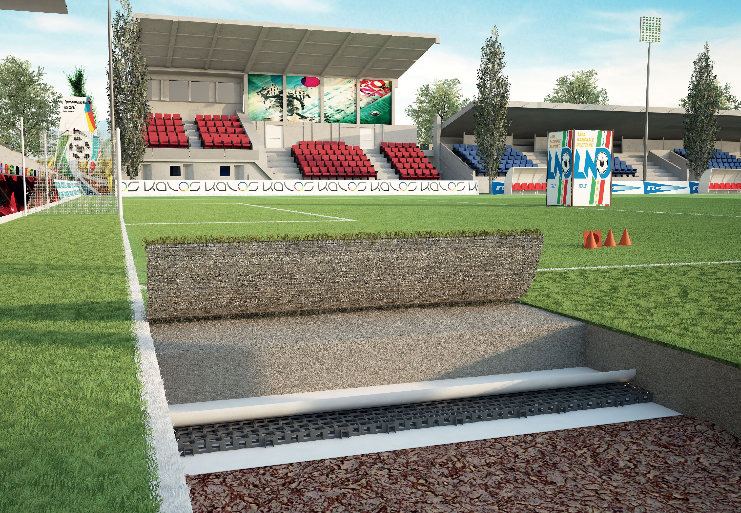 Дренажная система и защита от Земли / Геоцелла Geoplast GEOCELL ARCH-00136053 - Вид №2