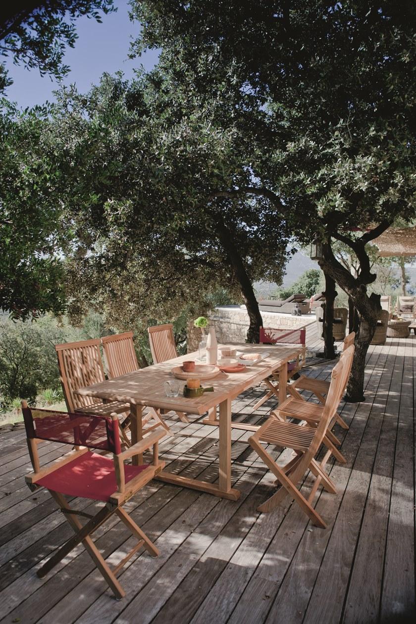 Unopiù Раздвижной прямоугольный стол из тика Milton Tamirep/tamilre - Вид №1