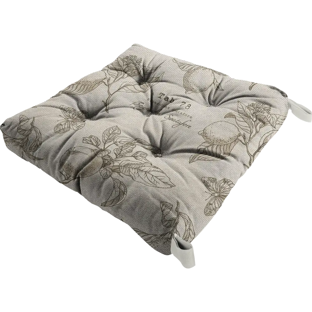 Сидушка с липучками Лимоны 40x35x6 см LINEN WAY STLM-2062098 - Вид №1