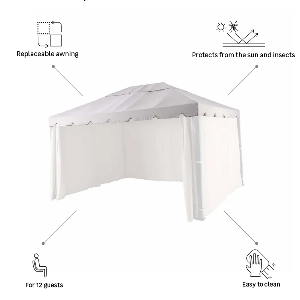Штора для тента BEGINIA 300x300 см белый STLM-2079441 - Вид №28