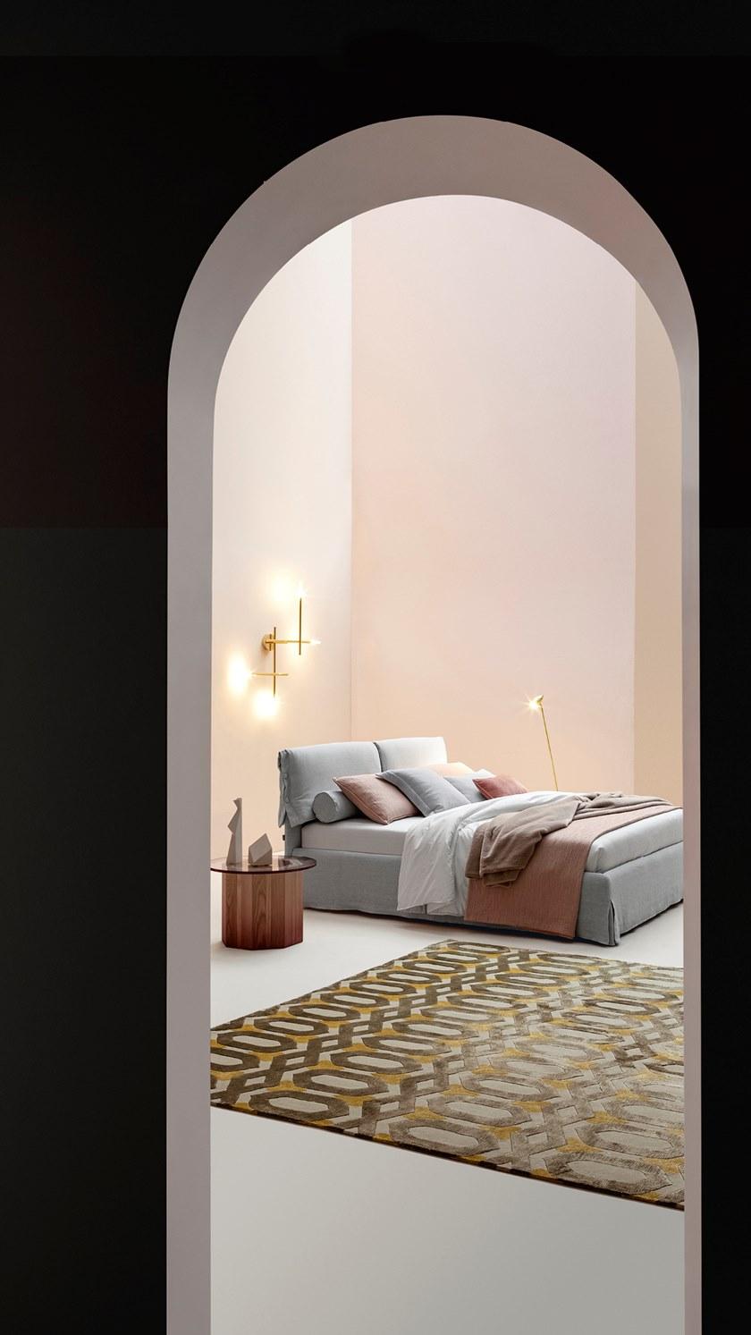 Twils Двуспальная кровать из ткани с мягким изголовьем sun-id-1365690 - Вид №1