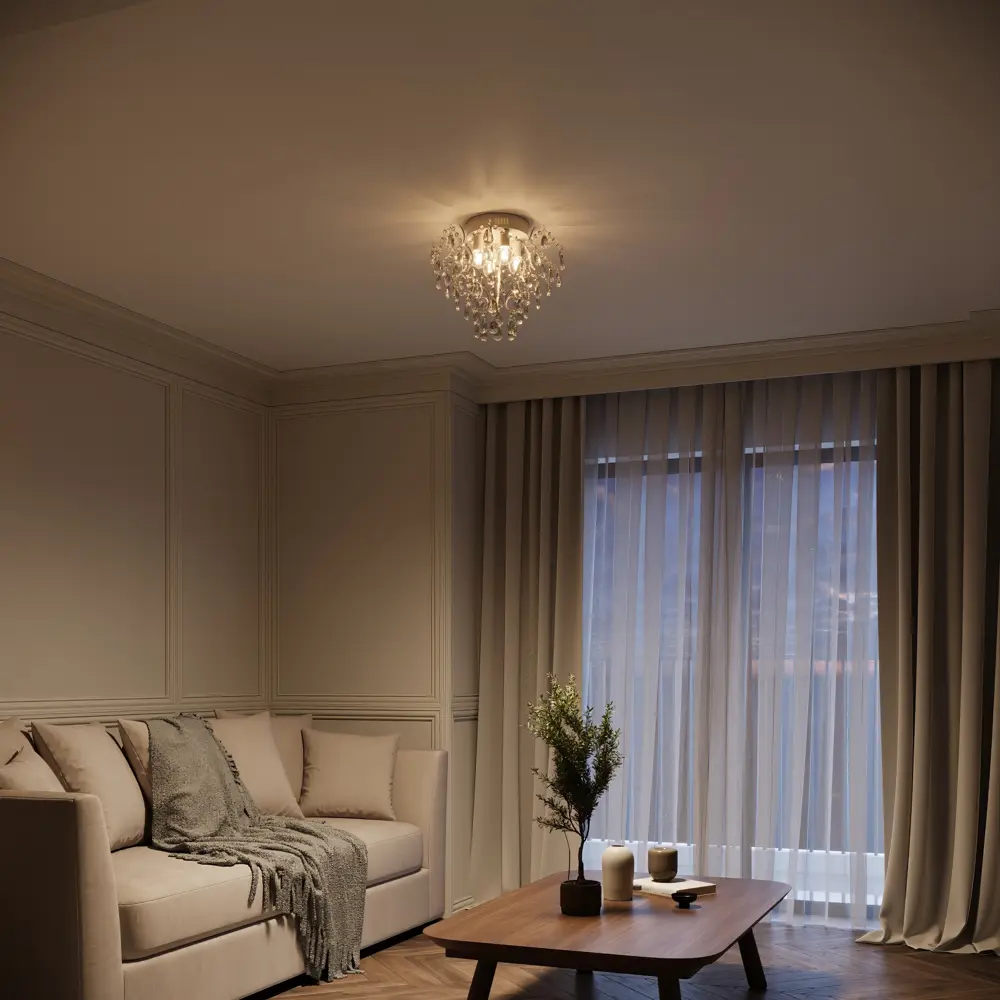 Люстра потолочная хрустальная Escada 1126/4, 4 лампы, 12 м², цвет белый STLM-2192310 - Вид №12