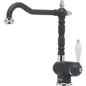 Смеситель кухонный  Franke Old England Поворотный излив Fragranite Графит