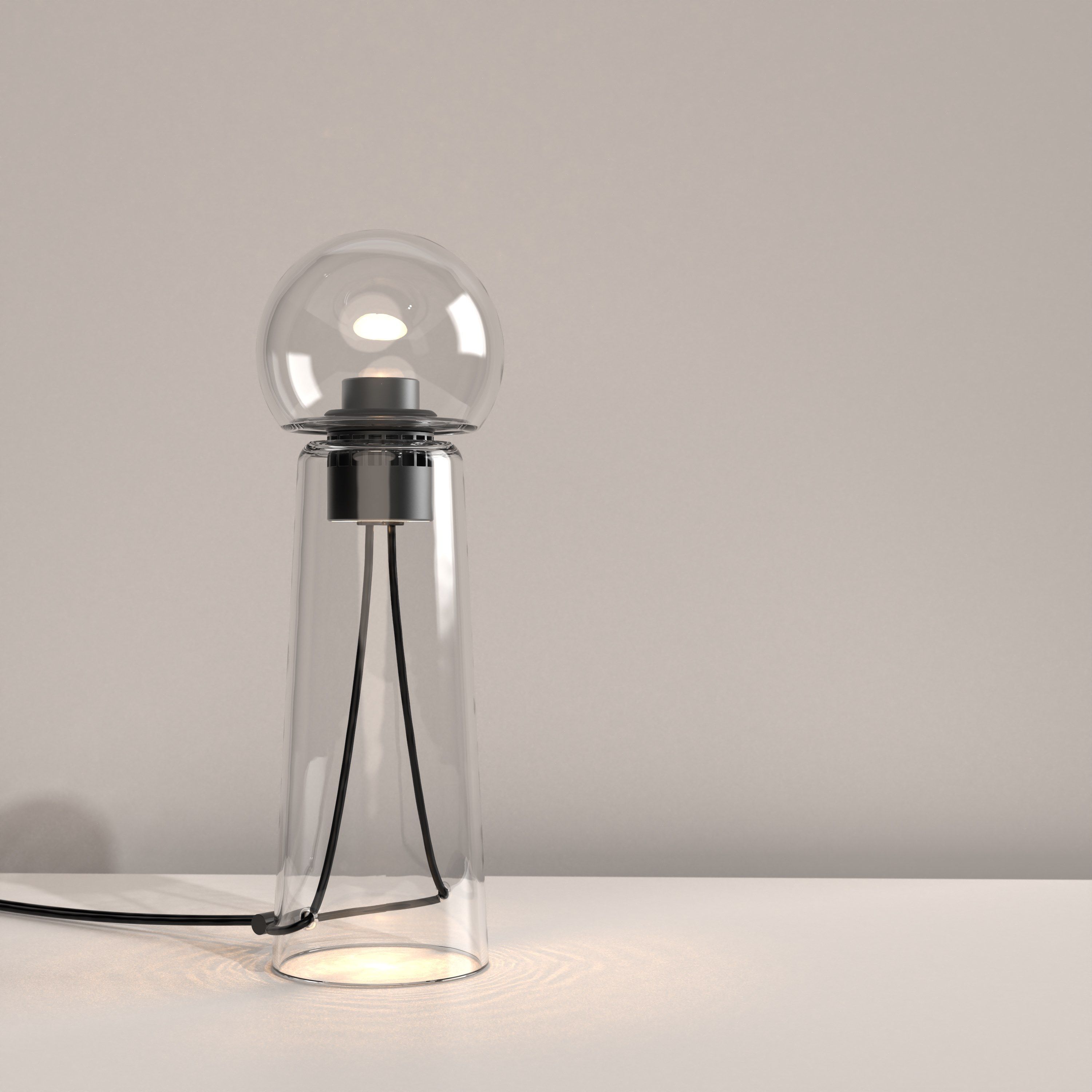 Настольная лампа из дутого стекла с диммером Darmes Gigi ARCH-00001619 - Вид №3