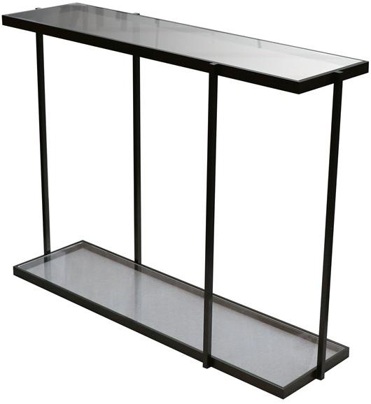 Duvivier Canapés Прямоугольная стеклянная консоль с металлической структурой Rio Riocl12v - Вид №1