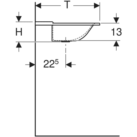 500.277.00.1 Встраиваемая раковина Geberit Xeno² Geberit  - Вид №4