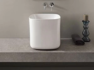 5503 Накладная раковина на столешницу  овальная Scarabeo Ceramiche Moon