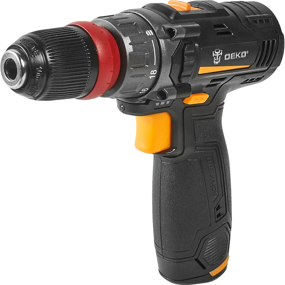 Дрель-шуруповерт аккумуляторная Deko GCD12DU3 063-4114, 12 В Li-ion 1x1.5 Ач STLM-2101309