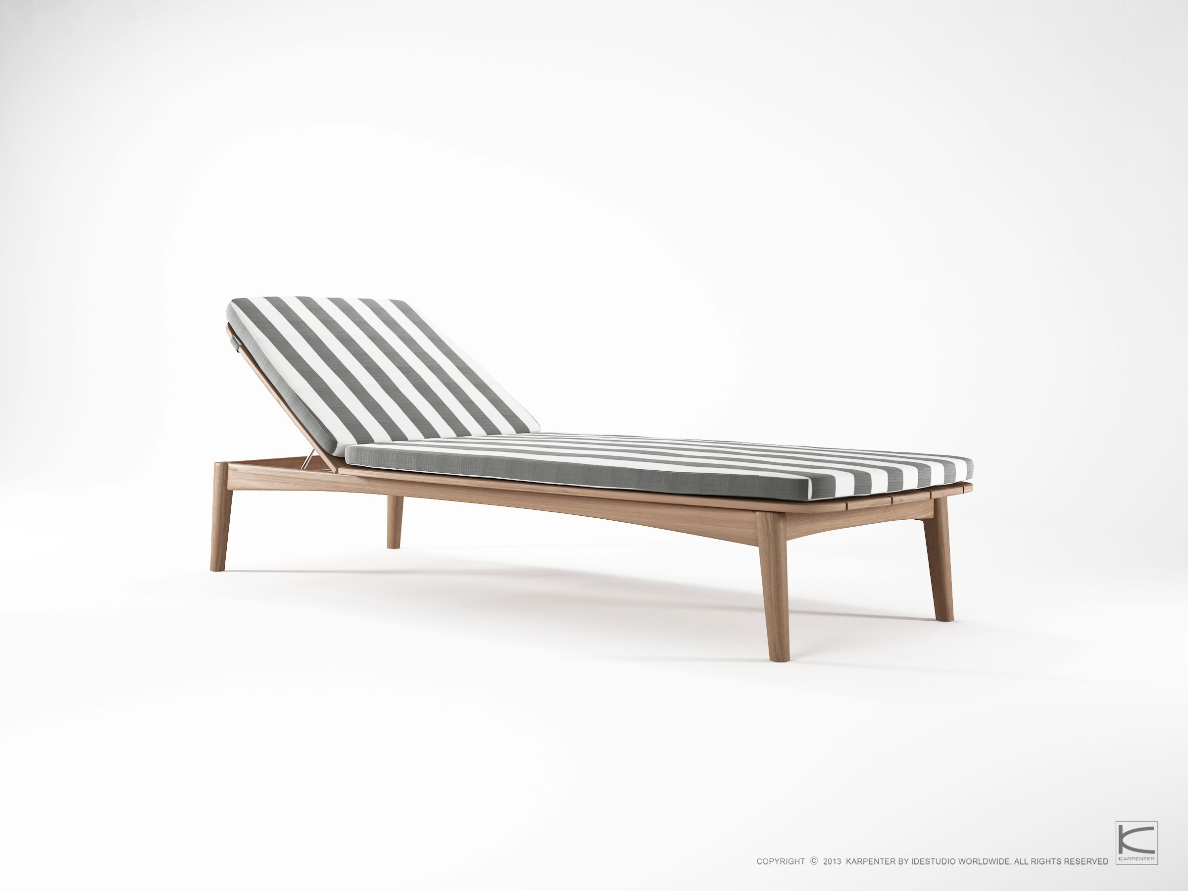 Складная садовая кровать из тикового дерева KARPENTER Grasshopper Outdoor ARCH-00014272 - Вид №10