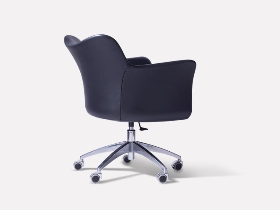 Кожаное вращающееся кресло с подлокотниками MORADA Jenn ARCH-00039456 - Вид №3