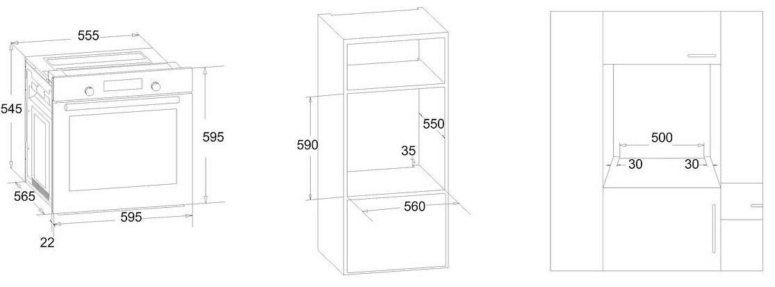 1115468 Электрический духовой шкаф Simfer B6EW16011 белый STDN-0001731 - Вид №10