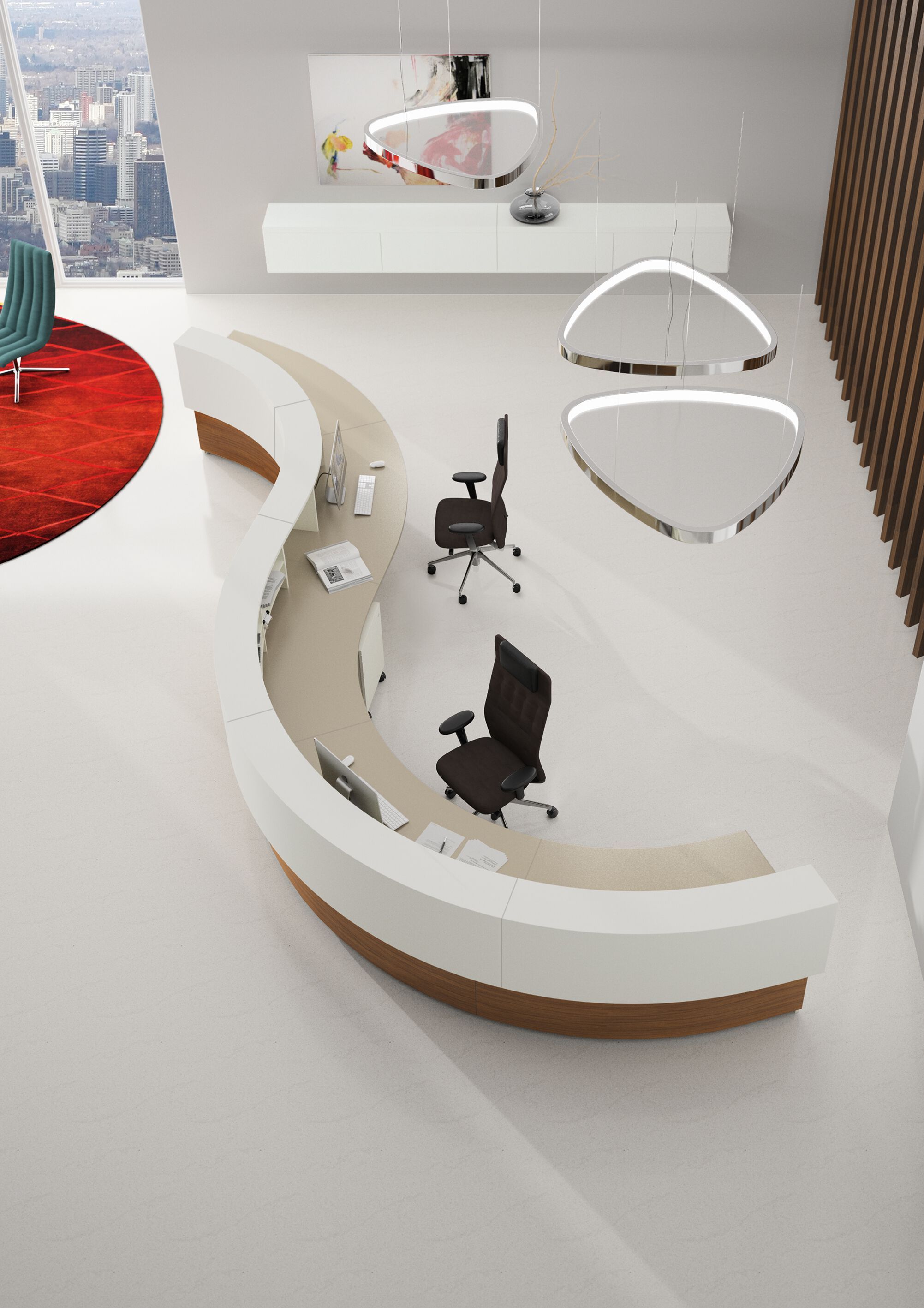 Модульная стойка регистрации werner works cockpit 2.0 ARCH-00056077 - Вид №3