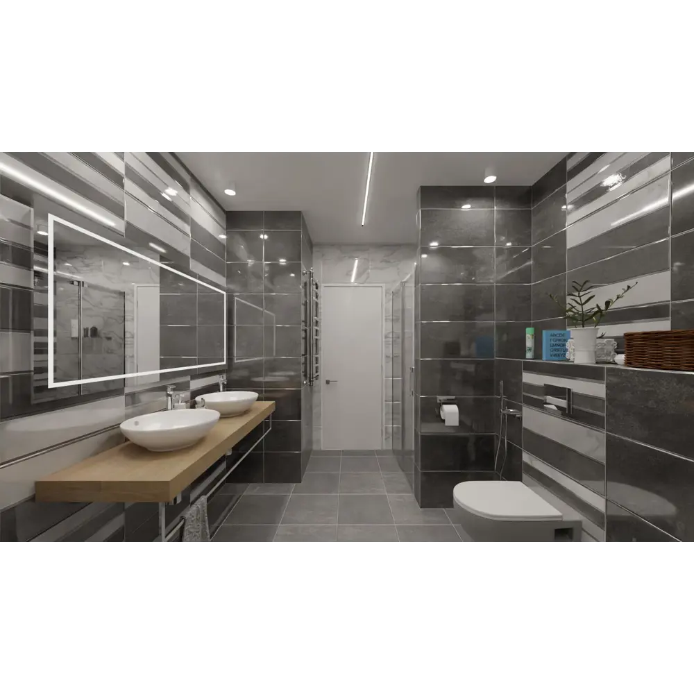 Декор настенный Rivoli Dec 30x60 см 1.62 м² цвет серый 84299741 STLM-2019554 Santreyd - Вид №4
