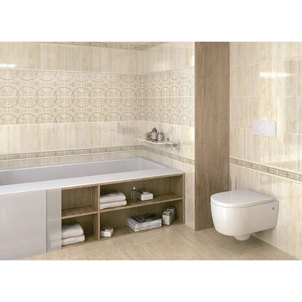 Декор «Травертин» 20х30 см цвет бежевый 15058926 STLM-2146191 Kerama Marazzi  - Вид №4