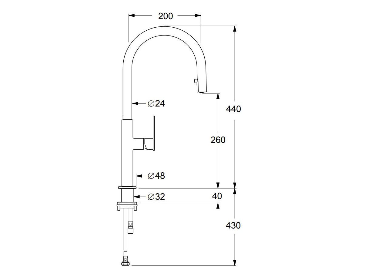 Однорычажный смеситель для кухни с поворотным изливом GUGLIELMI RUBINETTERIE Траверс ARCH-00093314 - Вид №2