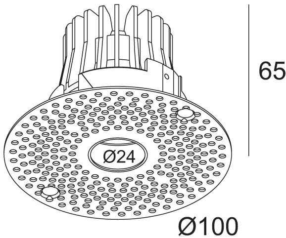 Delta Light Круглый встраиваемый светодиодный точечный светильник Diro sun-id-1435077 - Вид №4