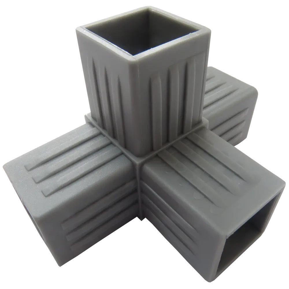 Соединитель пластиковый для трубы 30x30 мм смежный 4-палый пластик цвет серый Santreyd STLM-2043755