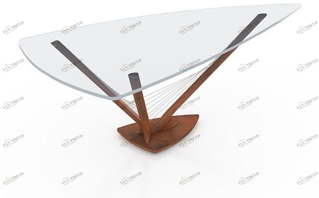 TrackDesign Письменный стол из стали и стекла  Itt27097 