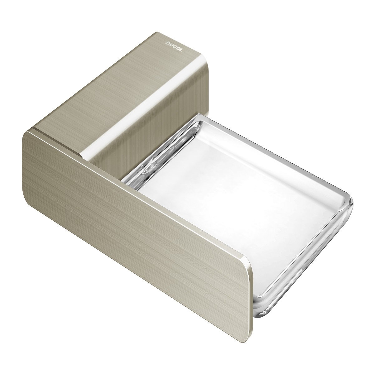 01013844 Плоская мыльница из матового никеля Docol DOCOLFLAT 