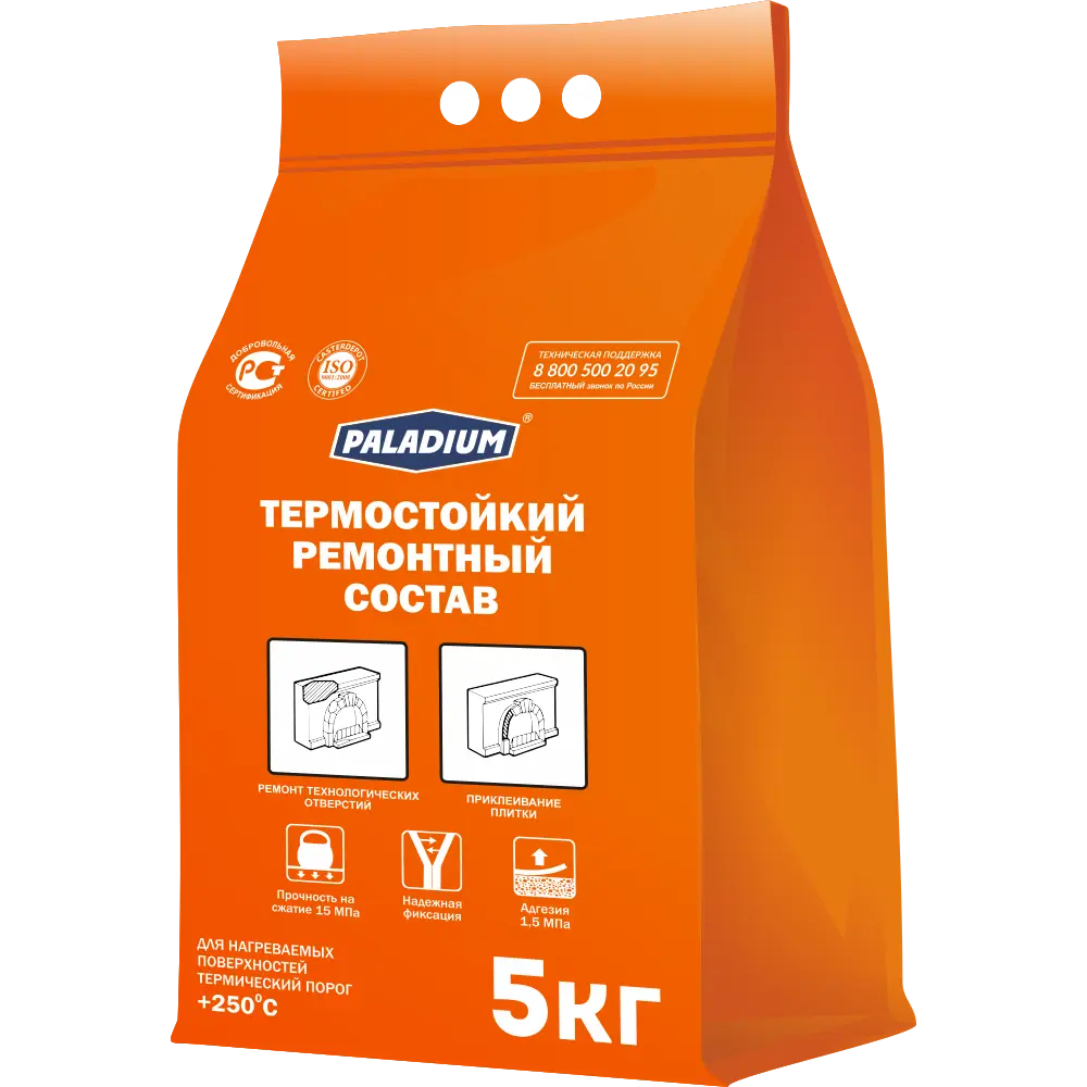 Ремонтный состав термостойкий PALADIUM, 5 кг STLM-2180841