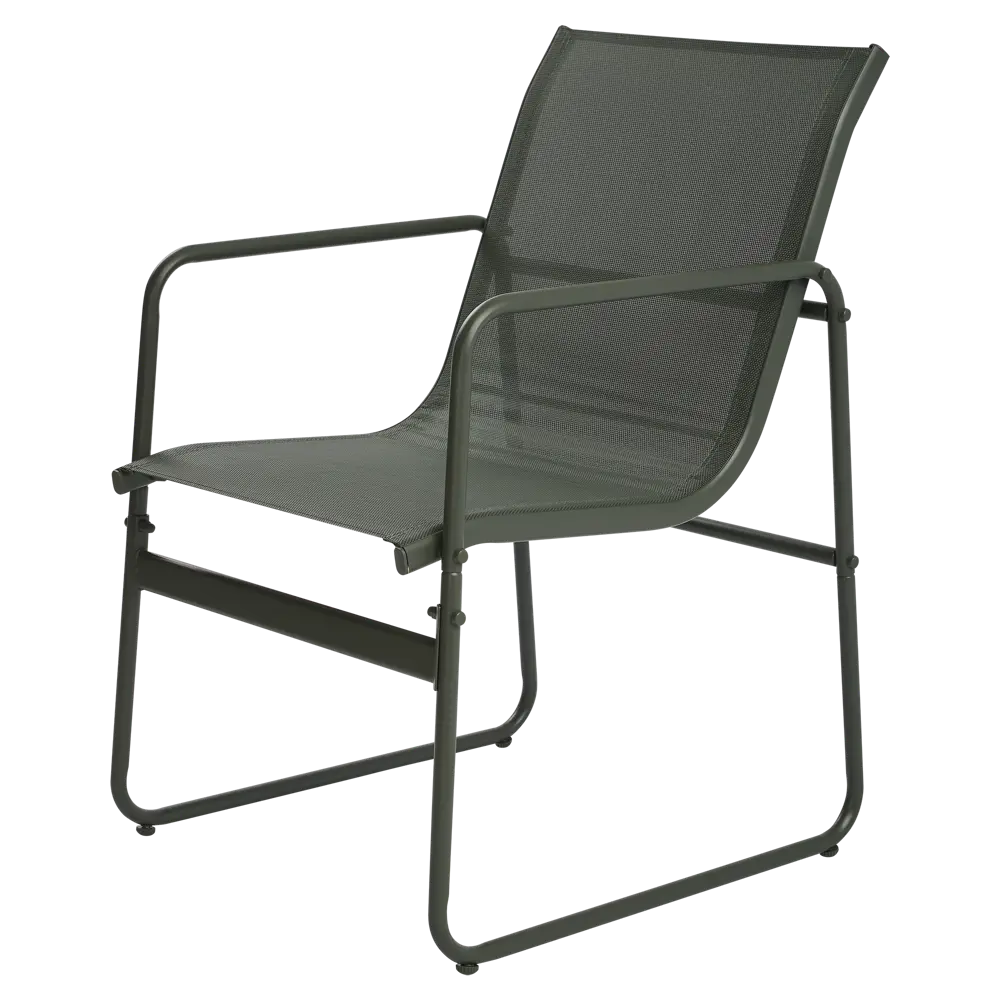 Садовое кресло без подушки BEGINIA Tomari 2 шт 50x60x82.5 см сталь цвет зеленый STLM-2140393 - Вид №7