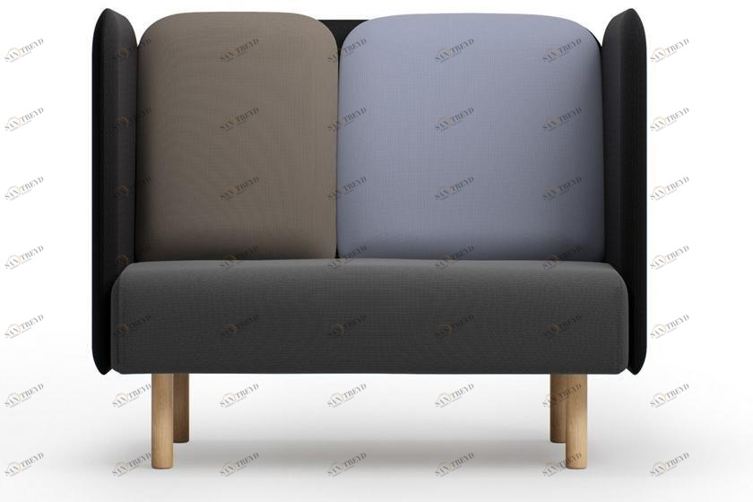 SOFTREND 2-местный тканевый диван с огнестойкой обивкой August sun-id-1453633