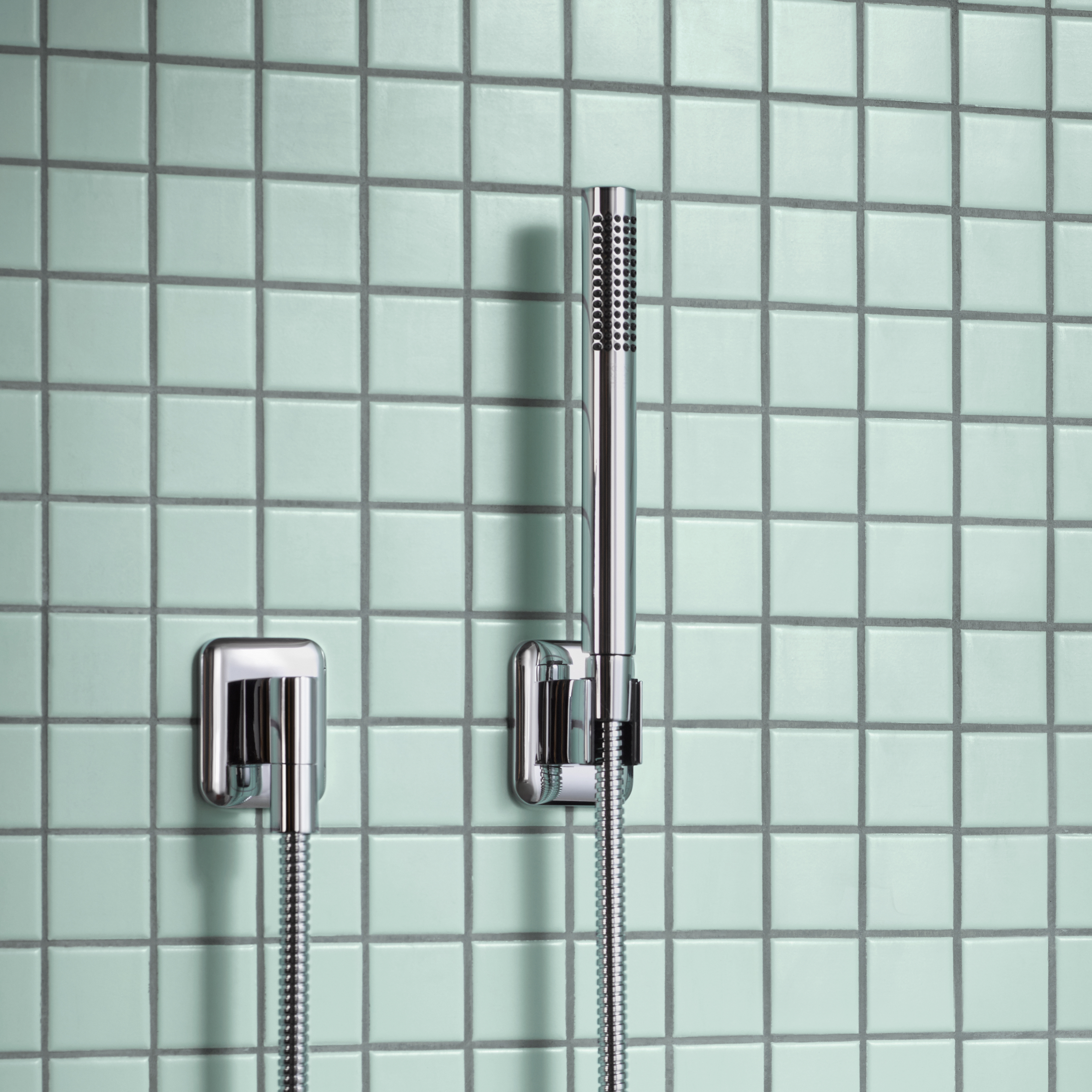 ЛИССЕ Набор для ручного душа с отдельными розетками - Матовый хром DornBracht LISSE 27802845-93 - Вид №1