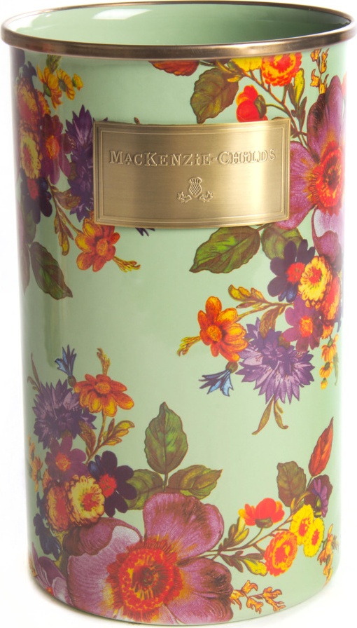 10654420 Mackenzie-Childs Держатель для столовых приборов (зеленый) Flower Market 13x22 Сталь 
